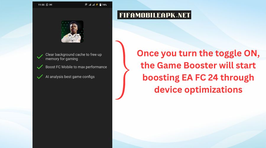 adjust 60 fps in ea fc 24 with game booster 2
